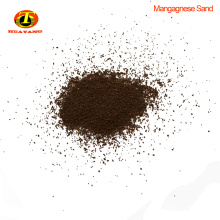 MnO2 conteúdo 35% manganês areia filtro de mídia para purificação de esgoto